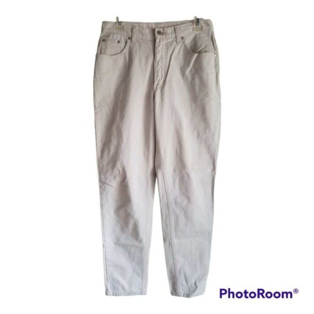 Vintage The American Classic Calvin Klein Beige Denium Straight Leg Jean's